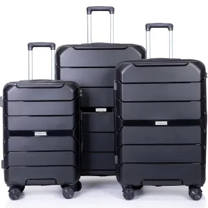 3-Pack: Lightweight Suitcases with TSA Lock