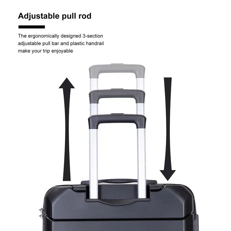 3-Pack: Lightweight Suitcases with TSA Lock