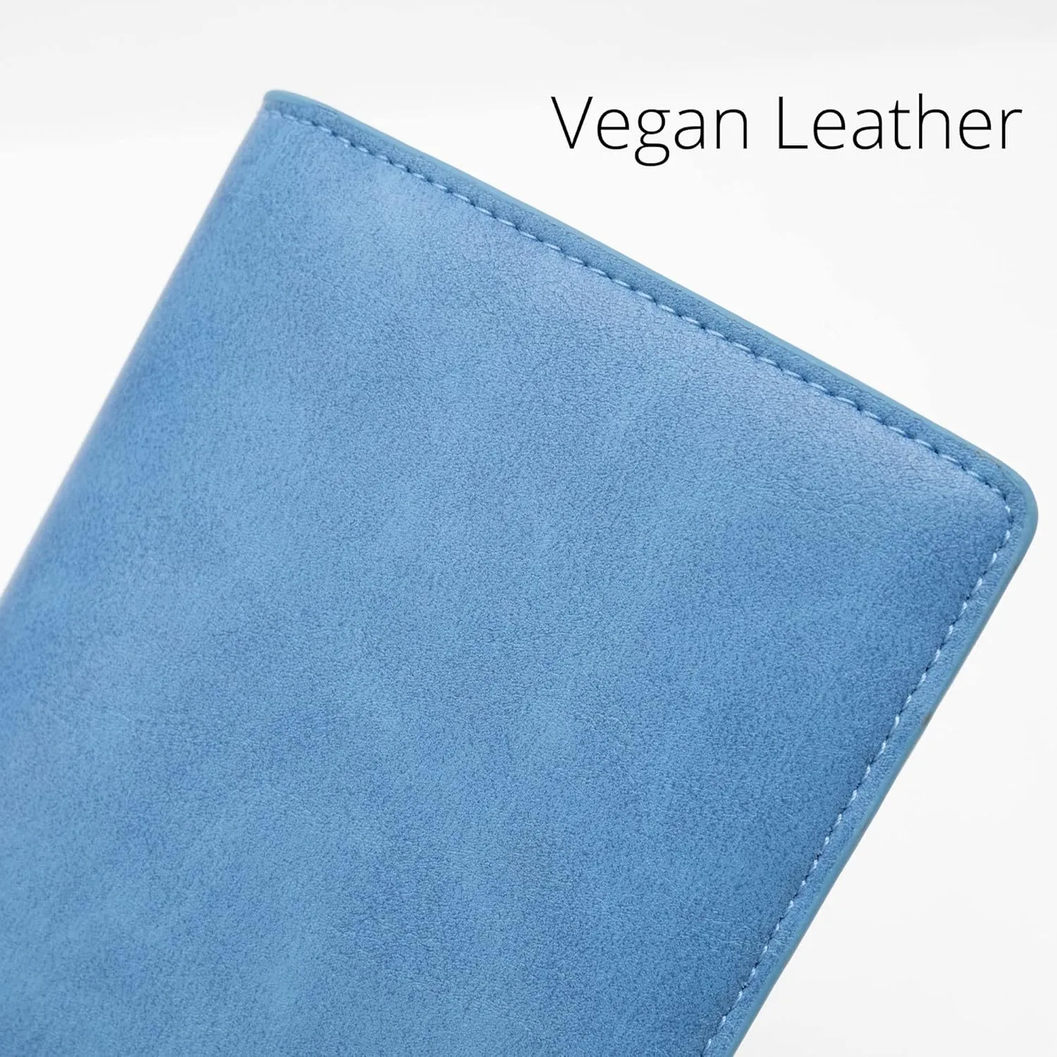 Alldaily Ultra Slim Thin Women Wallet RFID Blocking Credit Card Holder Bifold Long Ladies Billfold (Blue)