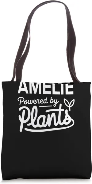 AMELIE Powered by Plants Personalized Gift For Plant Moms Tote Bag