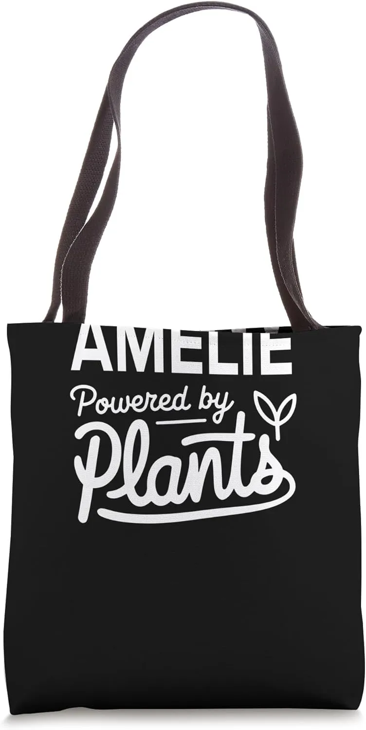 AMELIE Powered by Plants Personalized Gift For Plant Moms Tote Bag