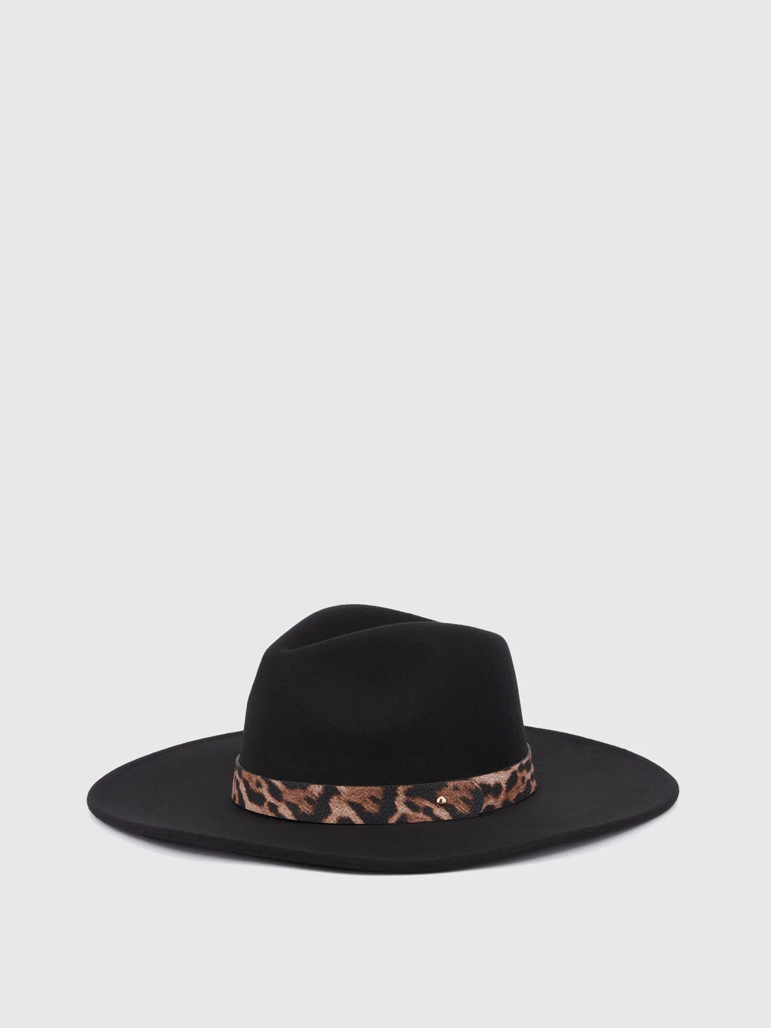 Animal Print Belted Hat