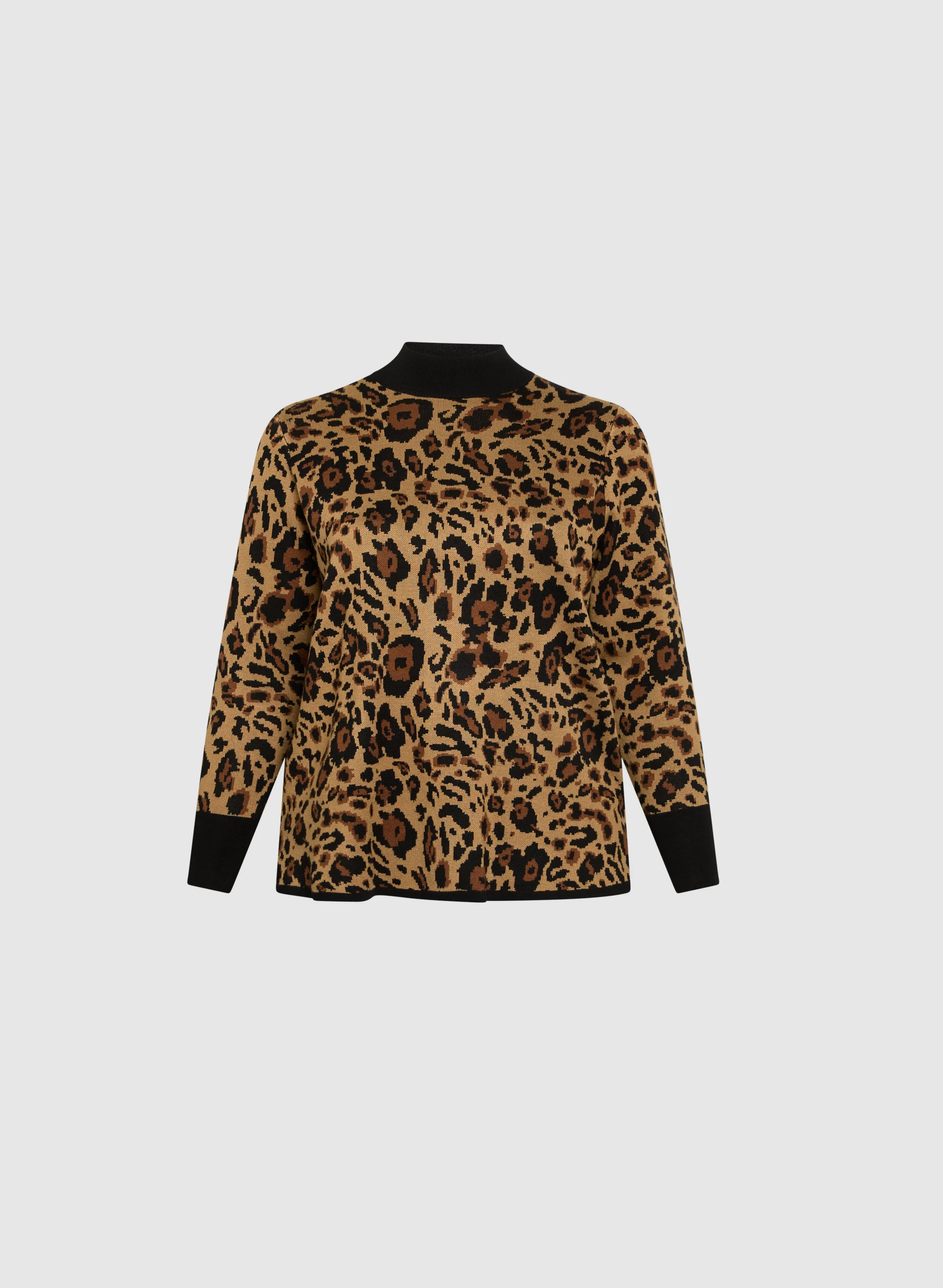 Animal Print Pull-Over Sweater
