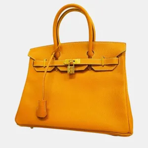 Ardennes Natural  Birkin 30 C engraved Ladies Handbag