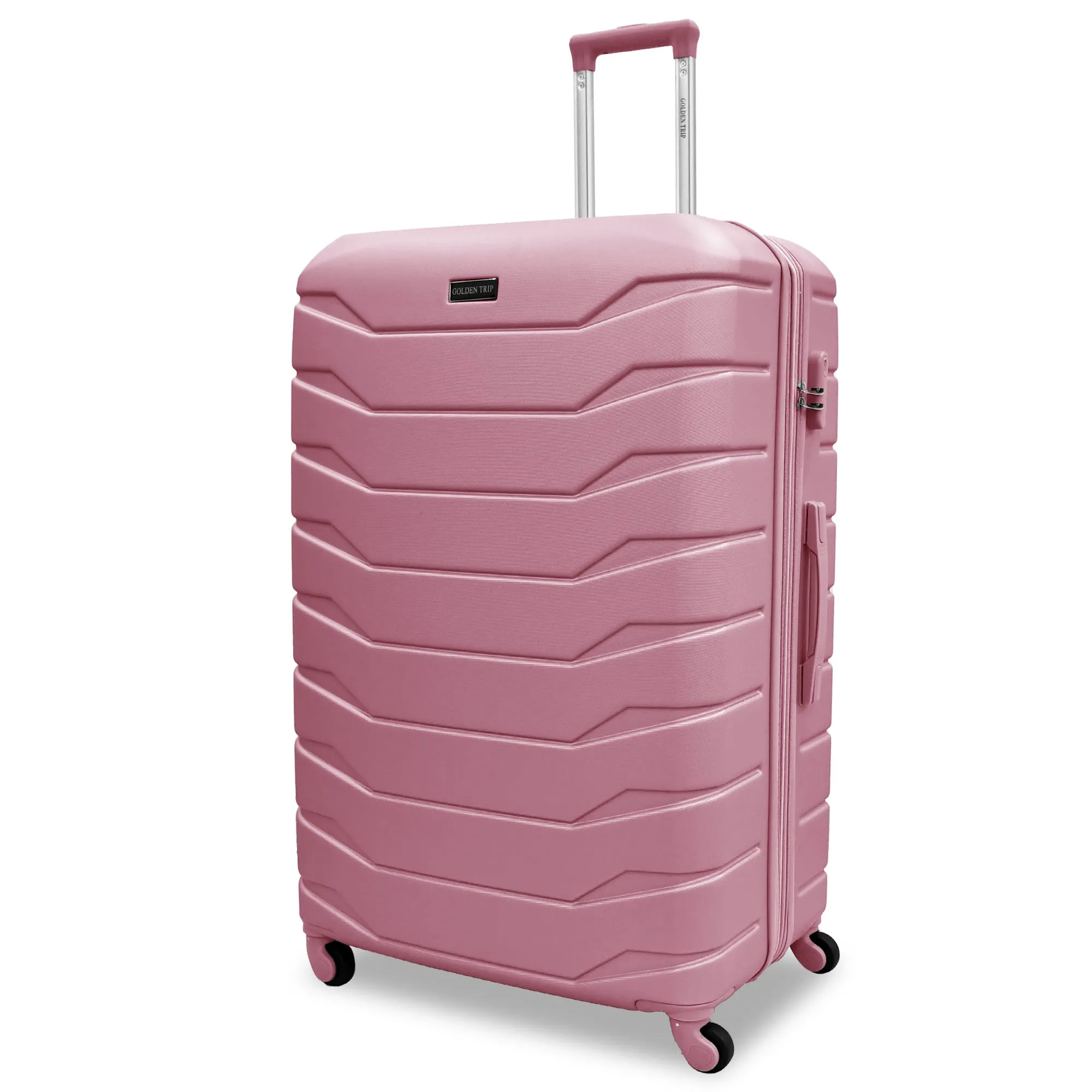 Armoured Expandable 4Pc Abs Luggage Set (20/24/28/32")