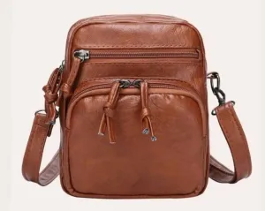 Bag - Crossbody - brown leather 1