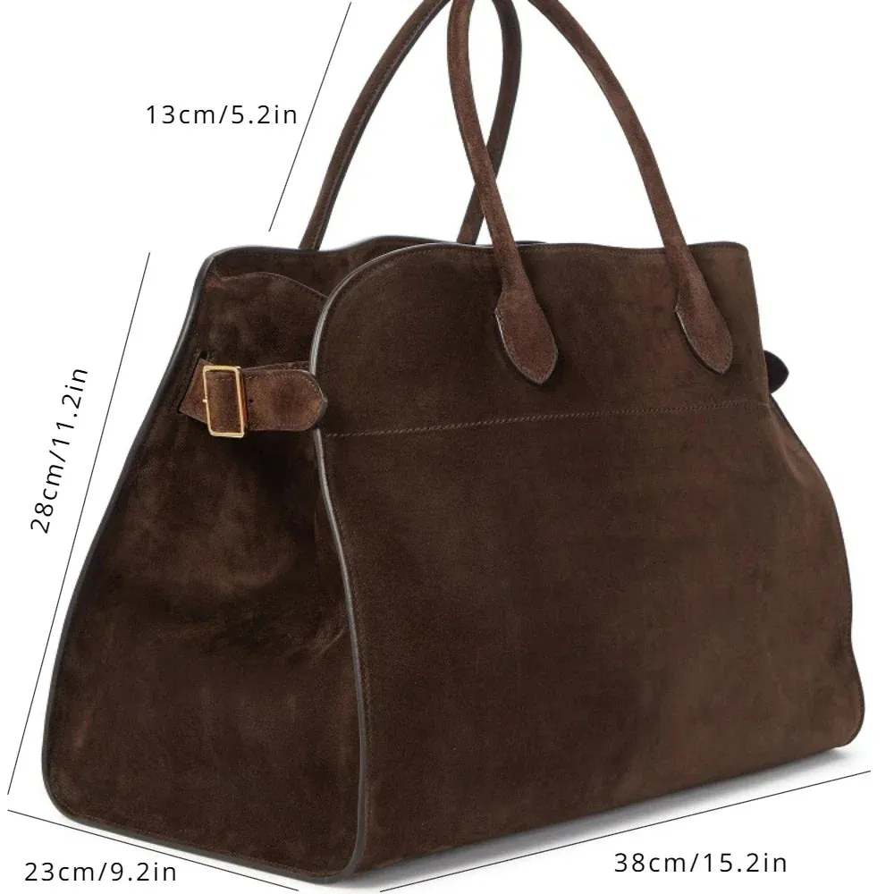 Big Travel Leather Cowhide Shoulder Bag