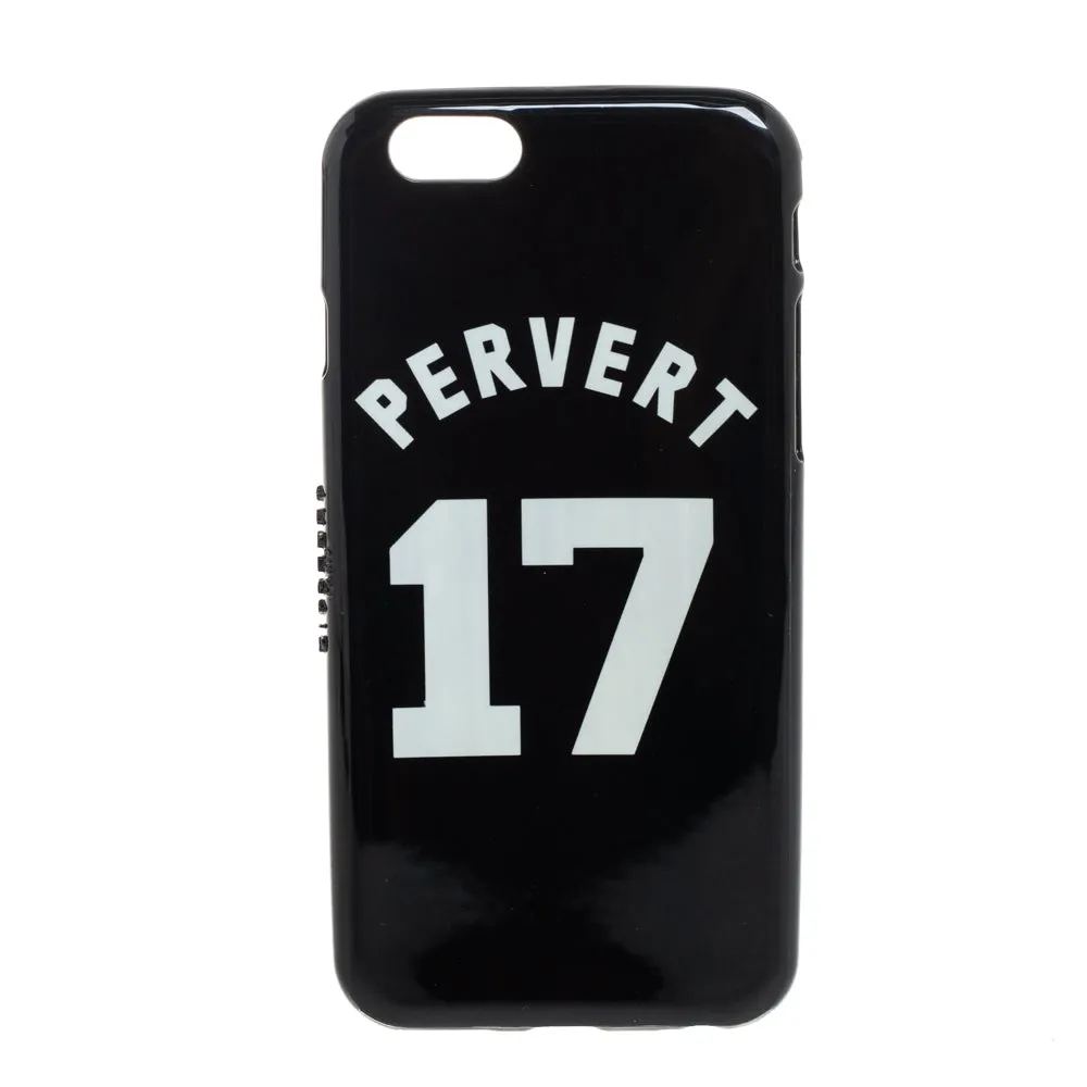 Black Plastic Pervert 17 Print iPhone 6 Case