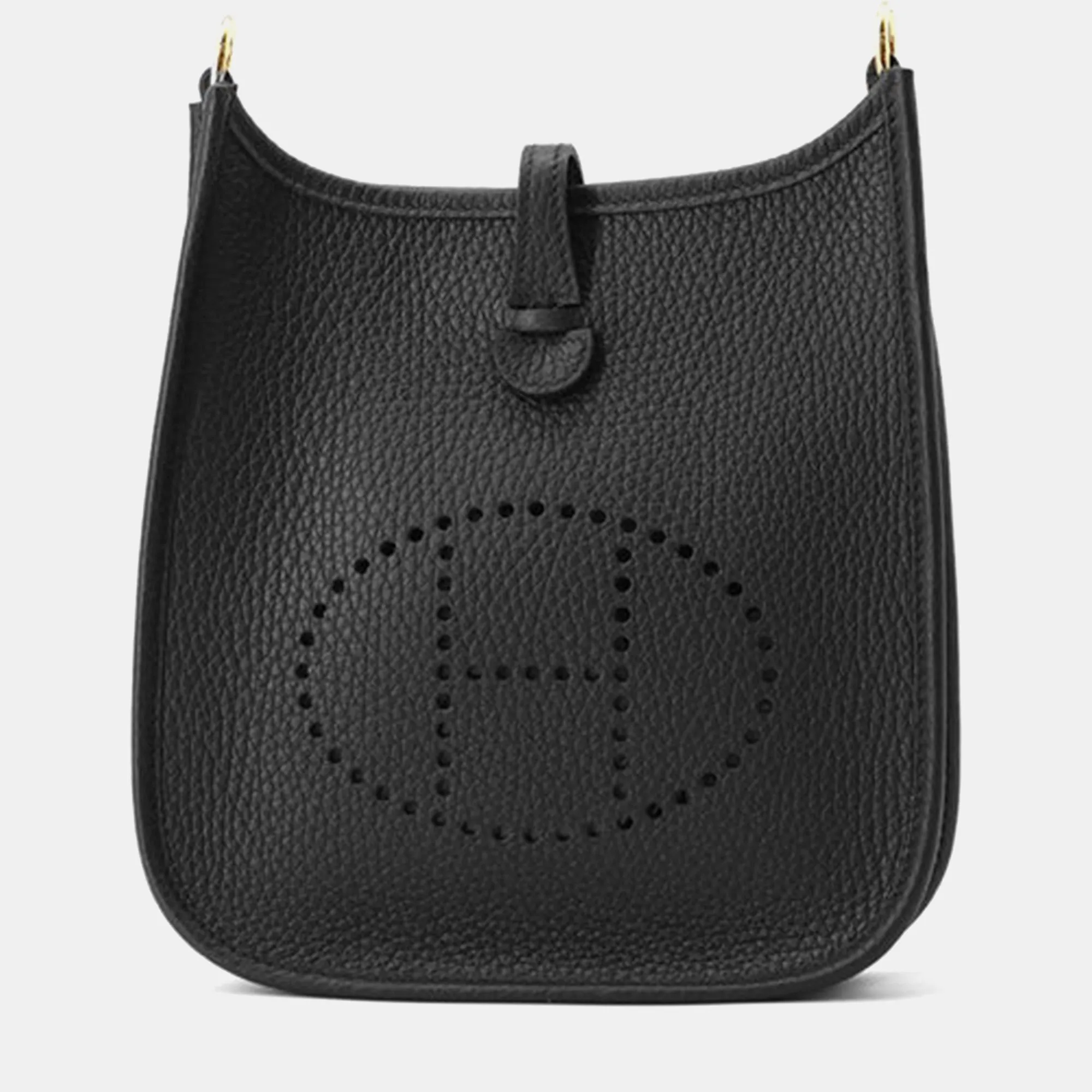 Black Taurillon Clemence Evelyne Bag Size TPM