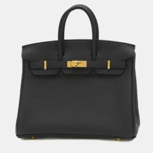 Black Togo Birkin 25 Handbag