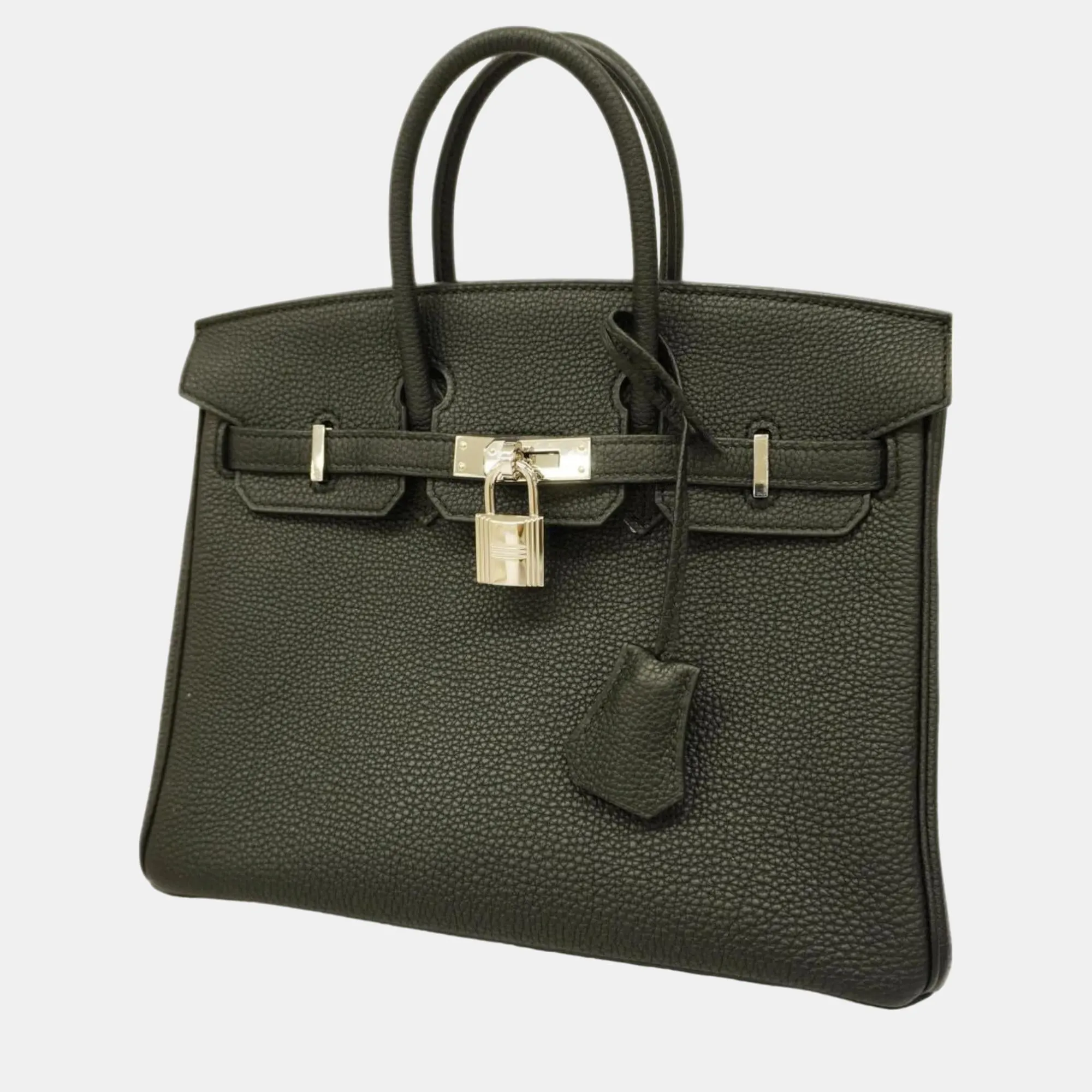 black Togo Birkin 25 Y stamp ladies handbag