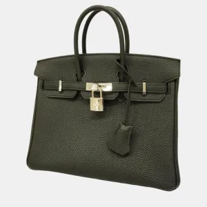 black Togo Birkin 25 Y stamp ladies handbag