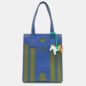 Blue Petit Ash tote bag & Rodeo Bag charm