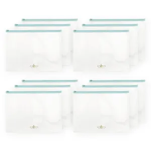 Blue Zip 'n' Keep Pouches Bundle (12 pcs)