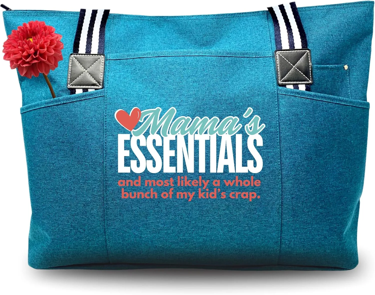 Brooke & Jess Designs Mom Bags for Everyday - Bags for Women with Zipper, Large Stylish Travel Bag, Work Bag