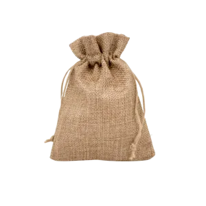 BURLAP BAG 10.5X14CM 20PCS