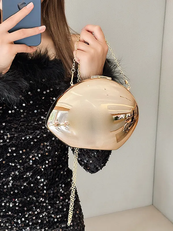 Chains Geometric Shiny Crossbody Bags Bags Accessories Bags