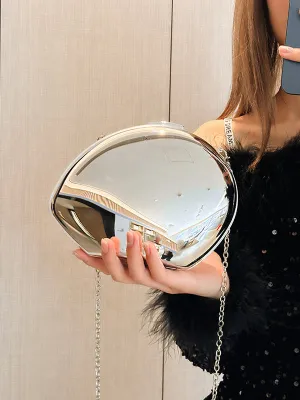 Chains Geometric Shiny Crossbody Bags Bags Accessories Bags