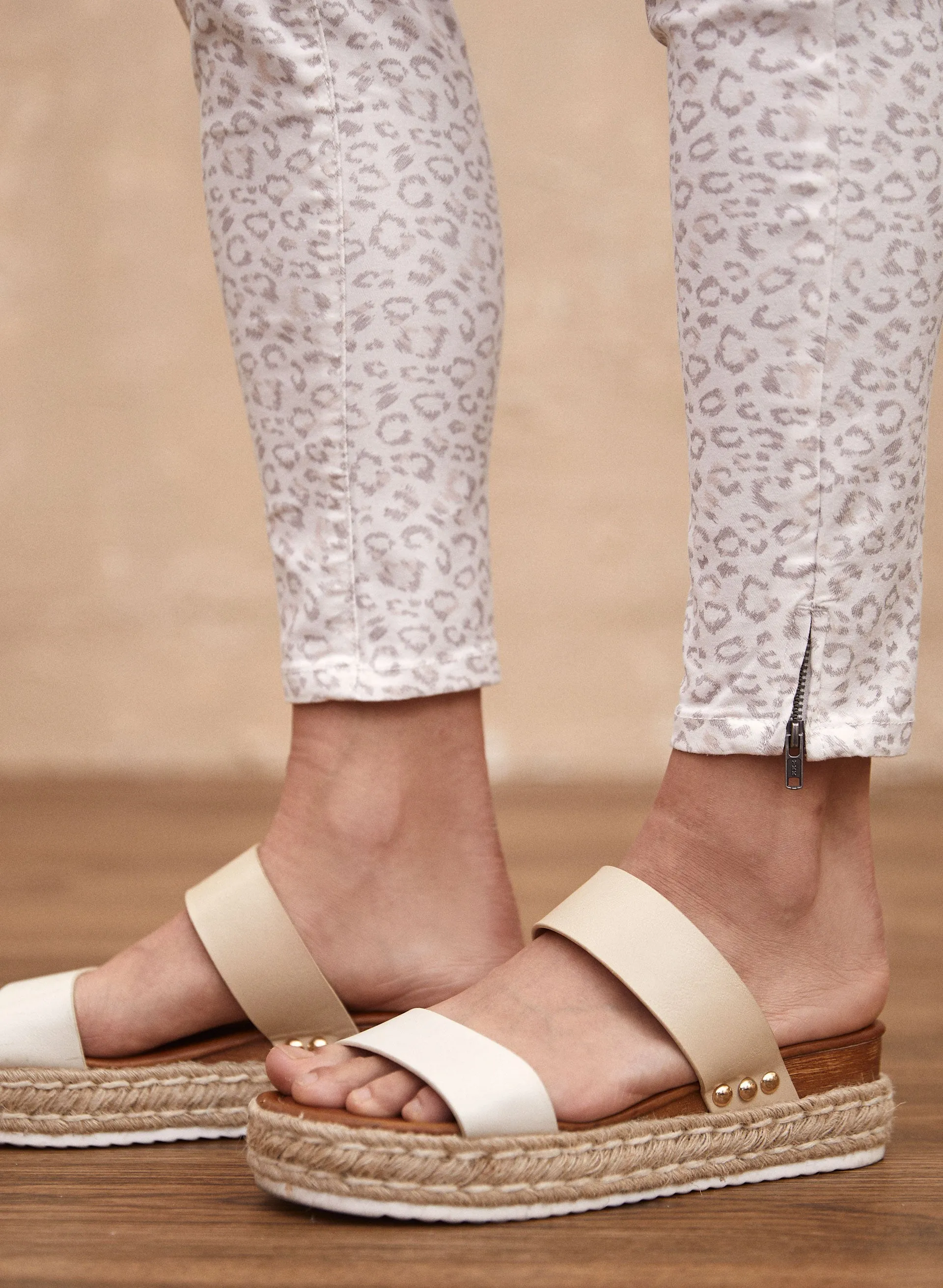 Charlie B - Animal Print Stretch Jeans