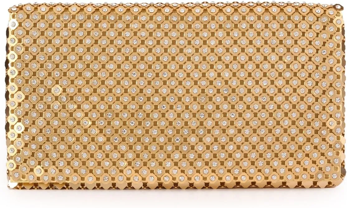 Chic Womens Party Clutch Sequin-Embellished Cocktail Party Clutch Wedding Hangbag