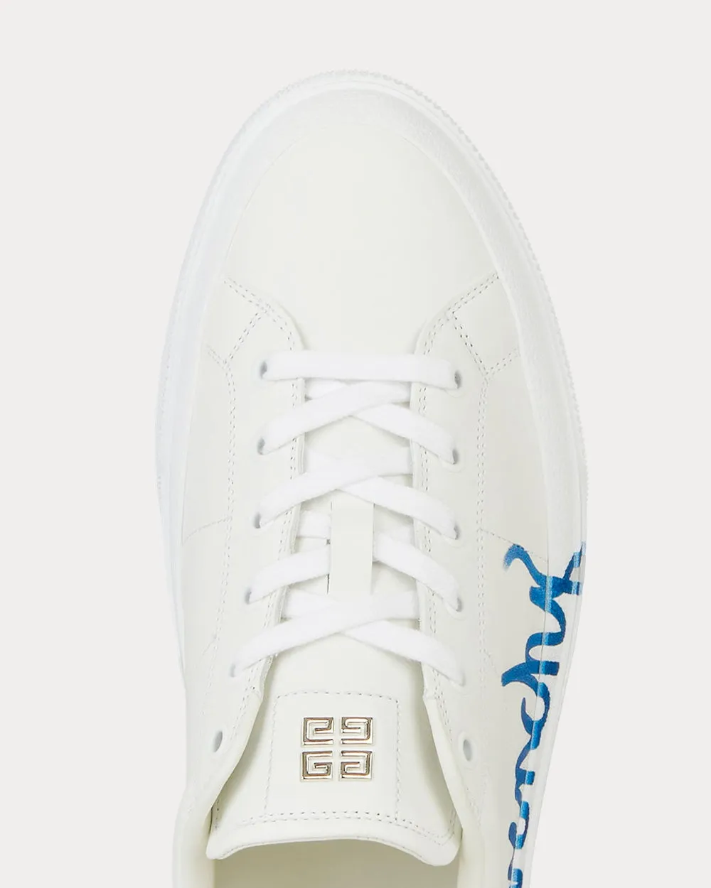 City Sport Print Leather White Low Top Sneakers