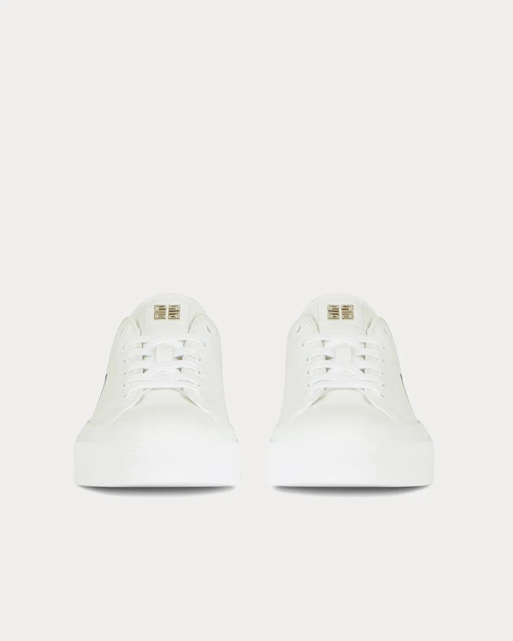 City Sport Print Leather White Low Top Sneakers