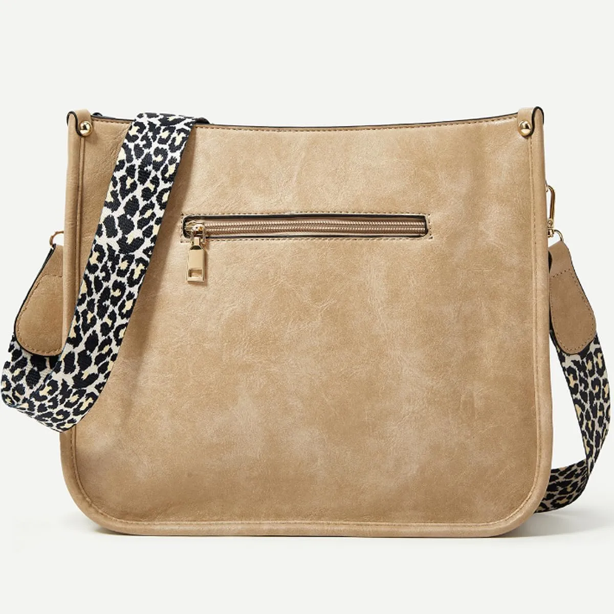 Crossbody Bags for Women Designer Leather Hobo Handbags With 2 Adjustable Leopard Guitar Strap Shoulder Bucket Bags