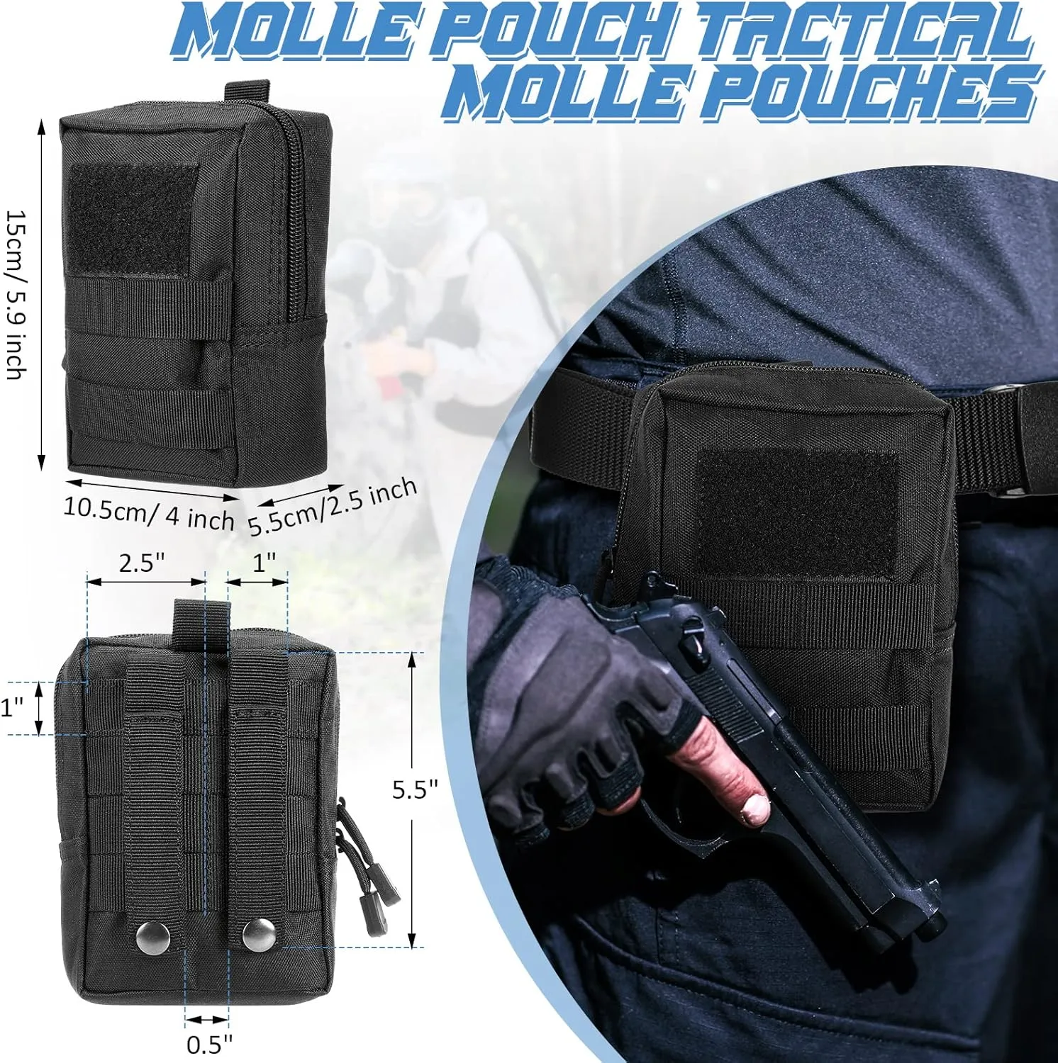Cunno 8  Molle Pouches Tactical Molle Pouch  EDC 