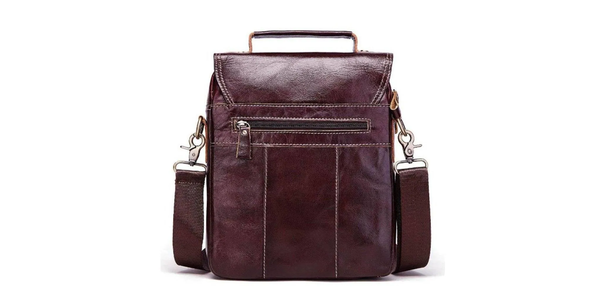Discovery X Messenger Coffee Leather Travel Bag