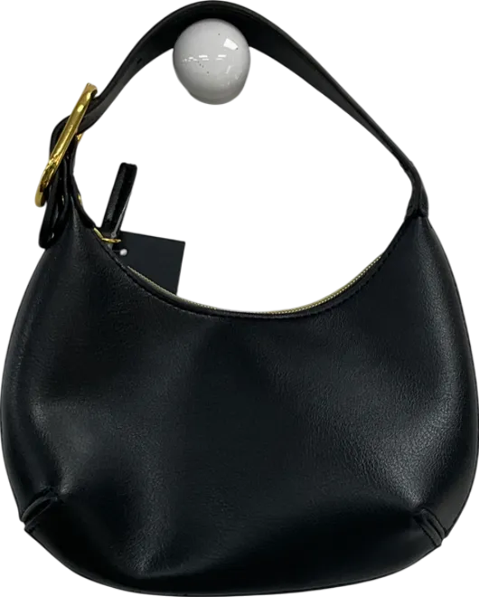 Edikted Black Buckle Strap Faux Leather Shoulder Bag One Size