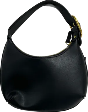 Edikted Black Buckle Strap Faux Leather Shoulder Bag One Size