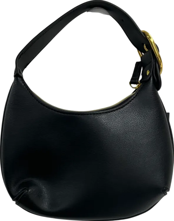 Edikted Black Buckle Strap Faux Leather Shoulder Bag One Size