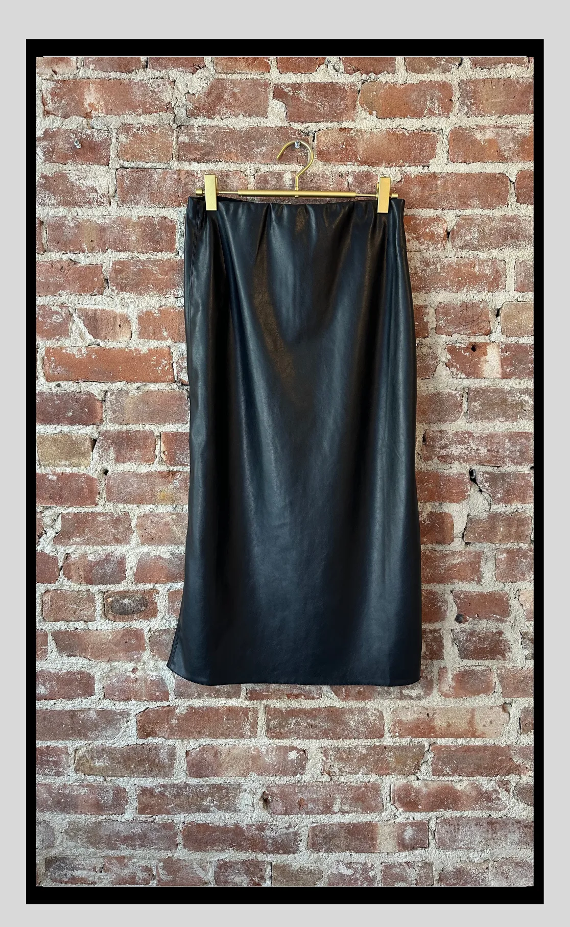 Faux Leather Skirt