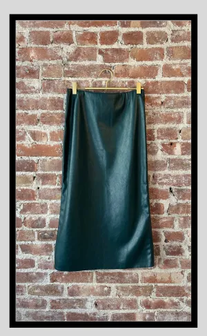Faux Leather Skirt