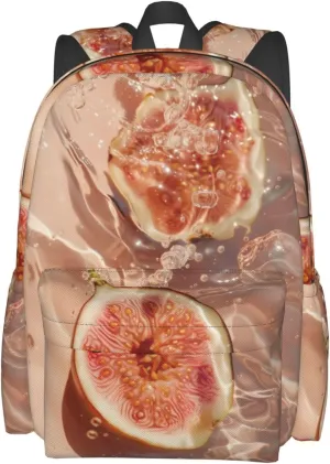 Figs In Water Backpack Bookbag Waterproof Backpacks for Women Men Travel Backpack Laptop Backpacks Daypack Shoulder Bag
