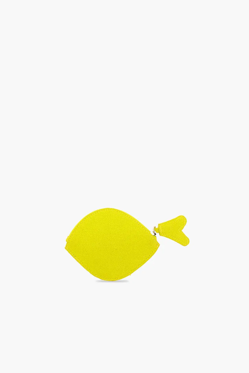 Fish & Fins Mini Coin Pouch - Yellow Tropic