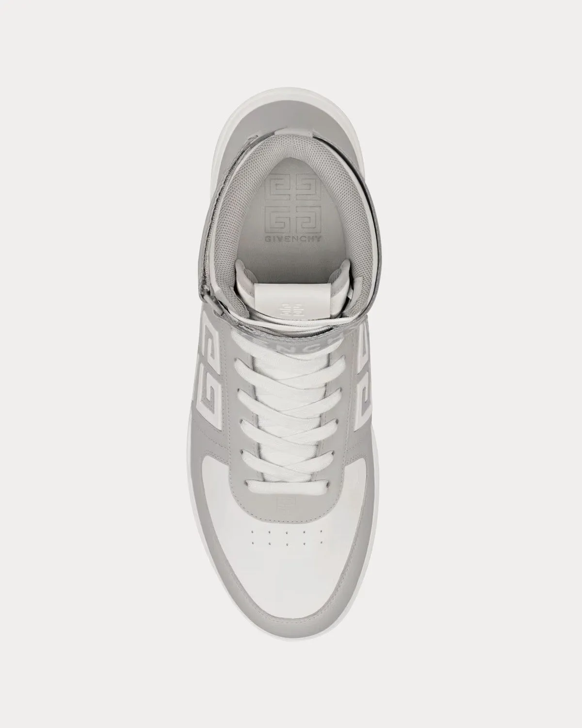 G4 Leather Grey / White High Top Sneakers