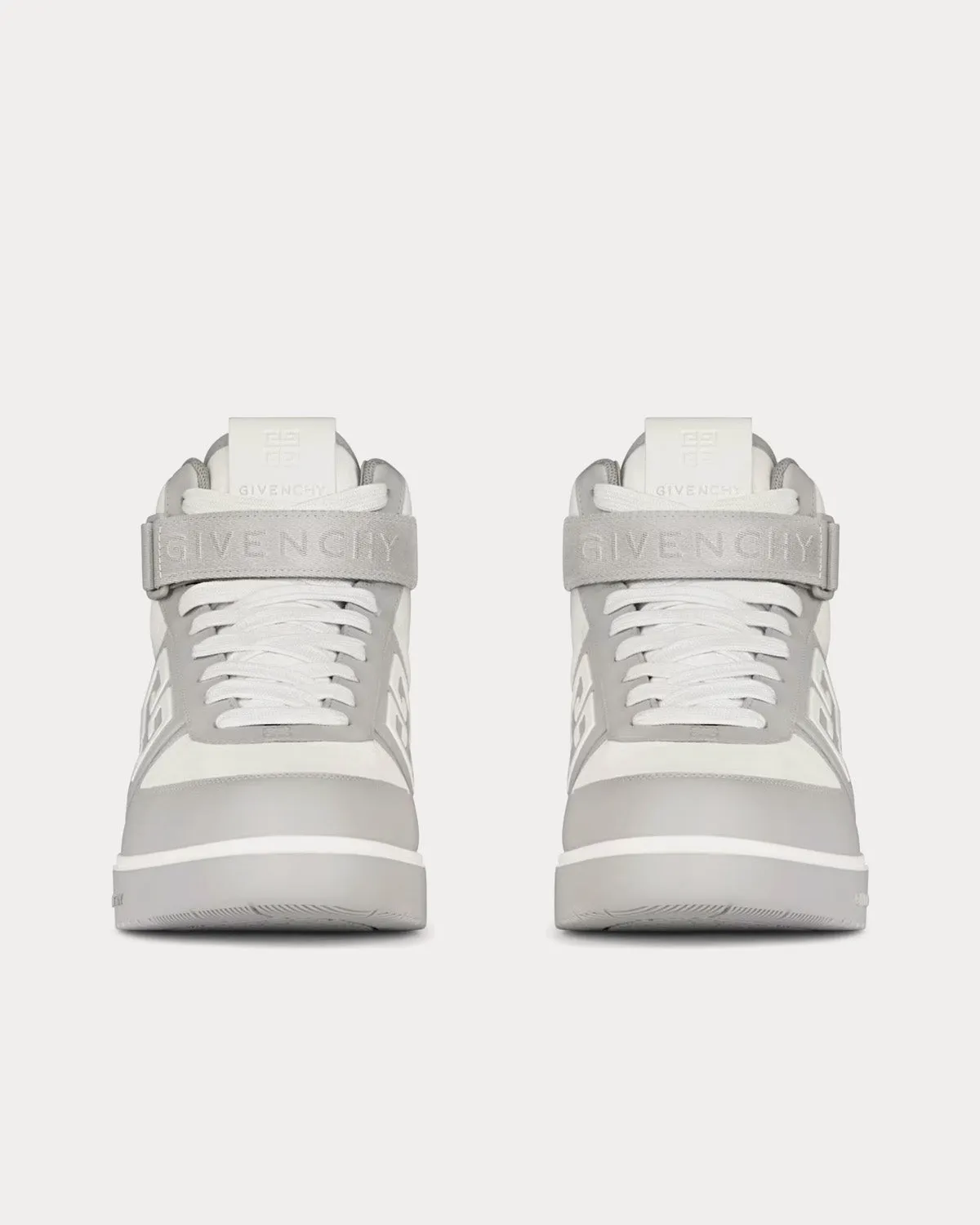 G4 Leather Grey / White High Top Sneakers