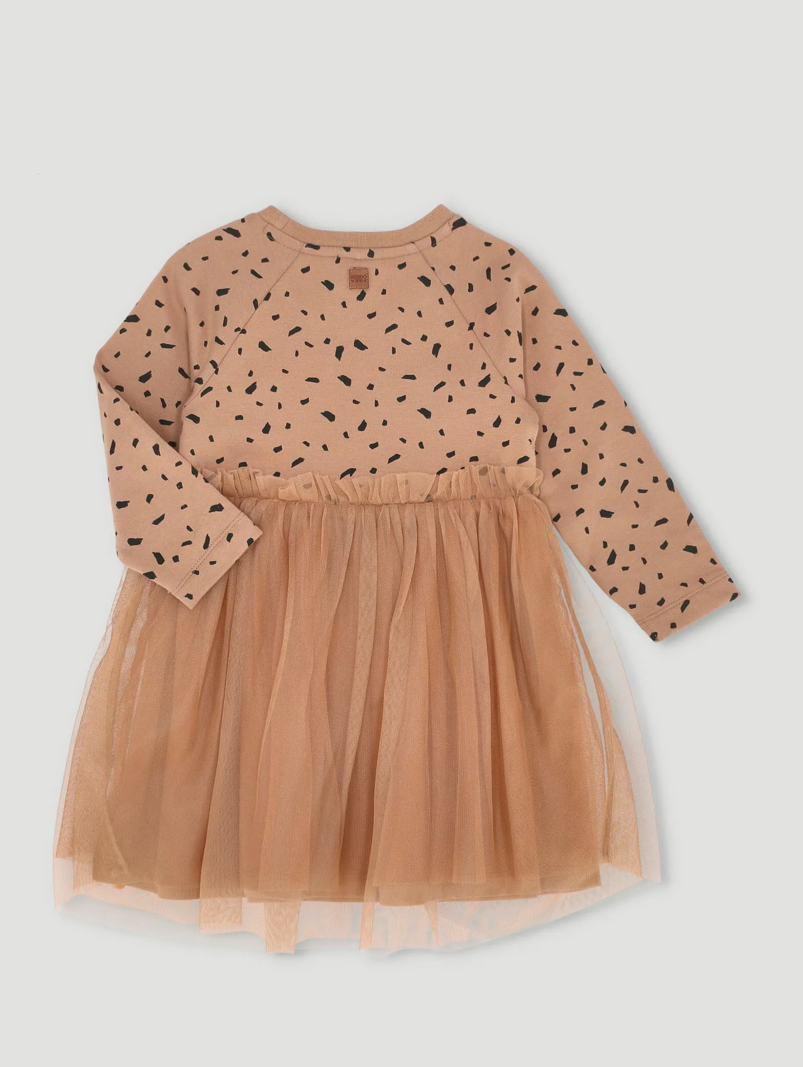 Girls Animal Print Tulle Dress