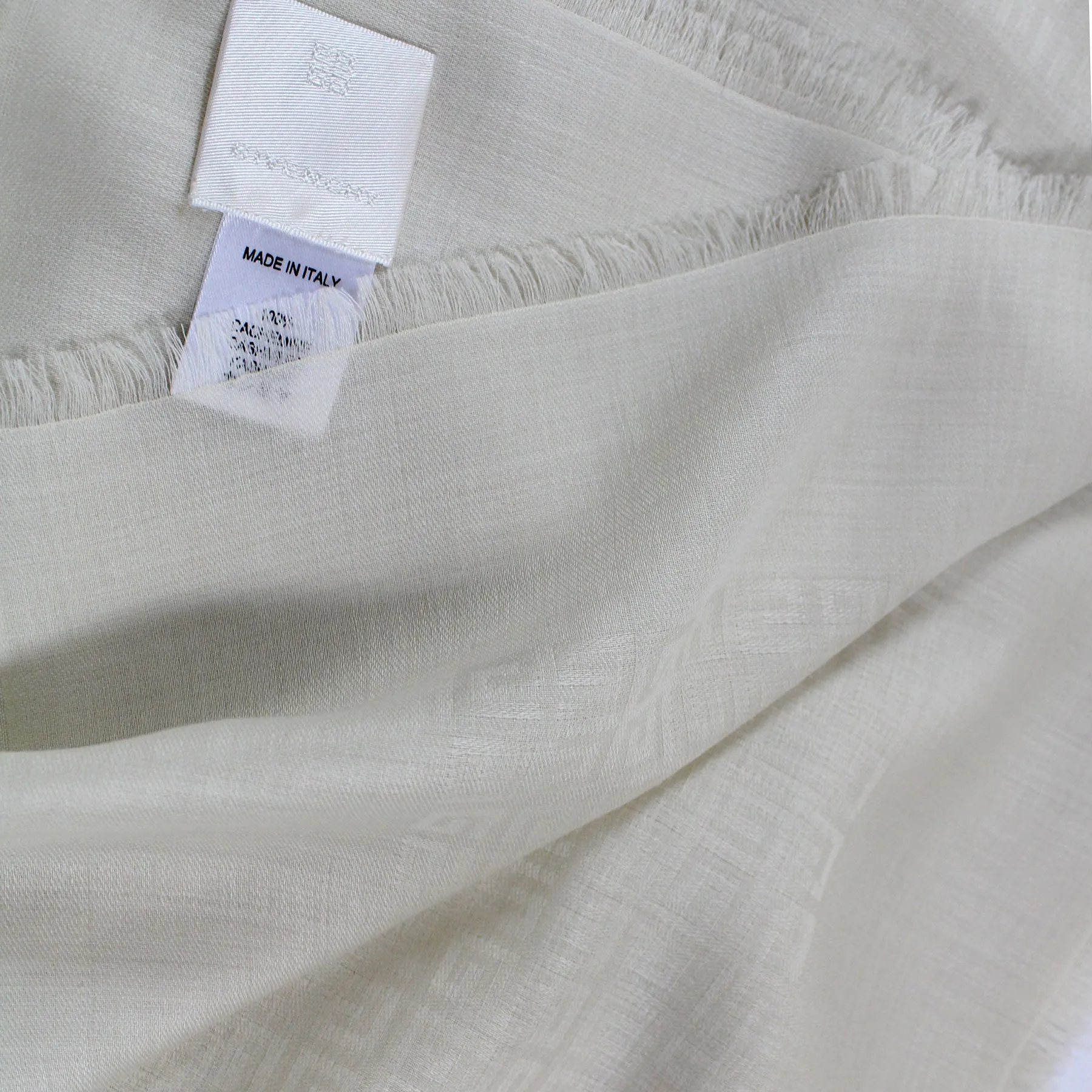 Givenchy Cashmere Scarf Beige 4G Allover - Extra Large 55 Inch Square Wrap SALE