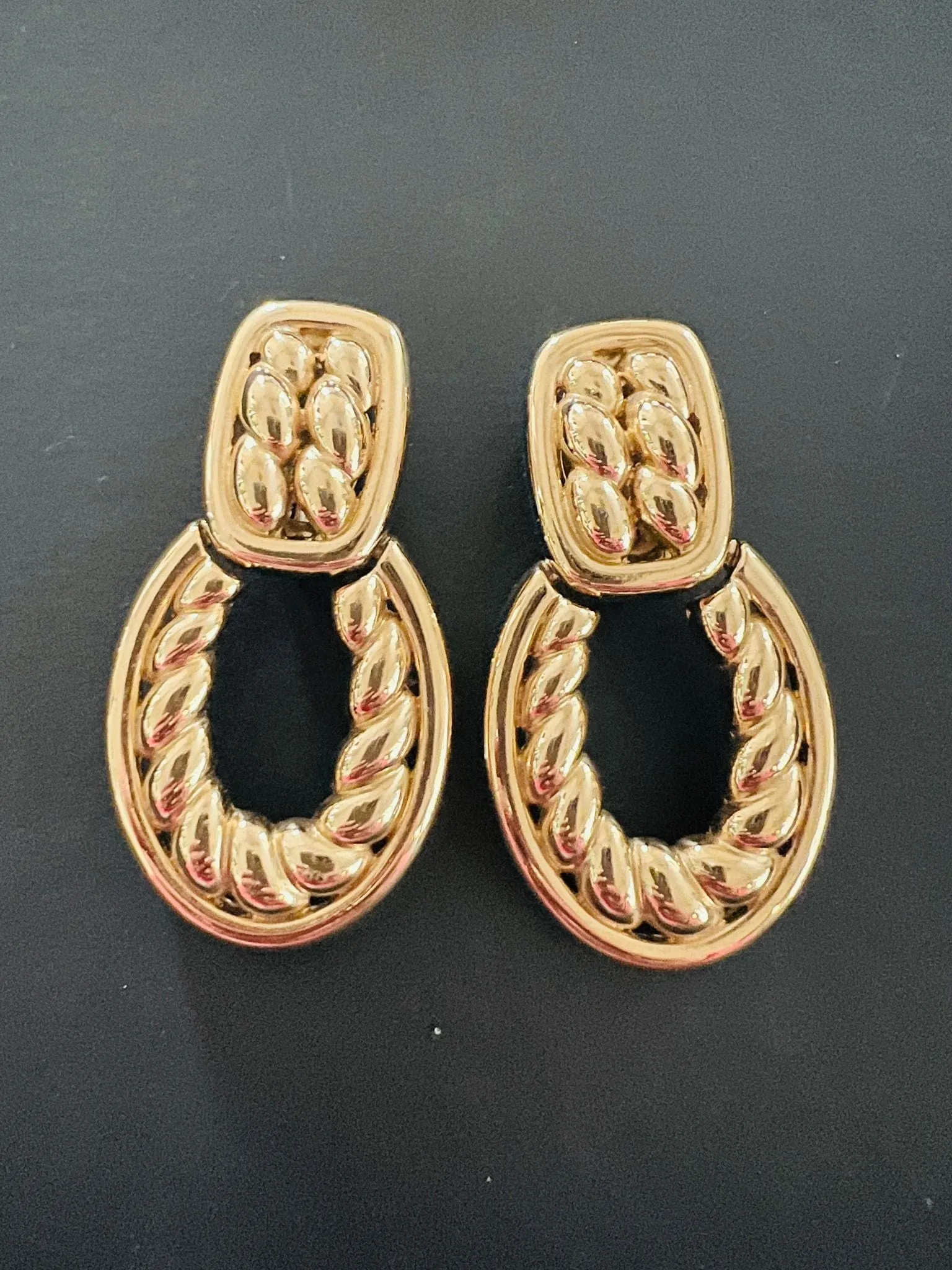 Givenchy Door Knocker Style  Chain Detail Earrings AWL4291