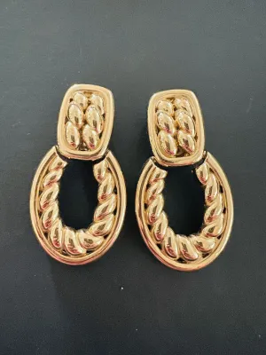 Givenchy Door Knocker Style  Chain Detail Earrings AWL4291