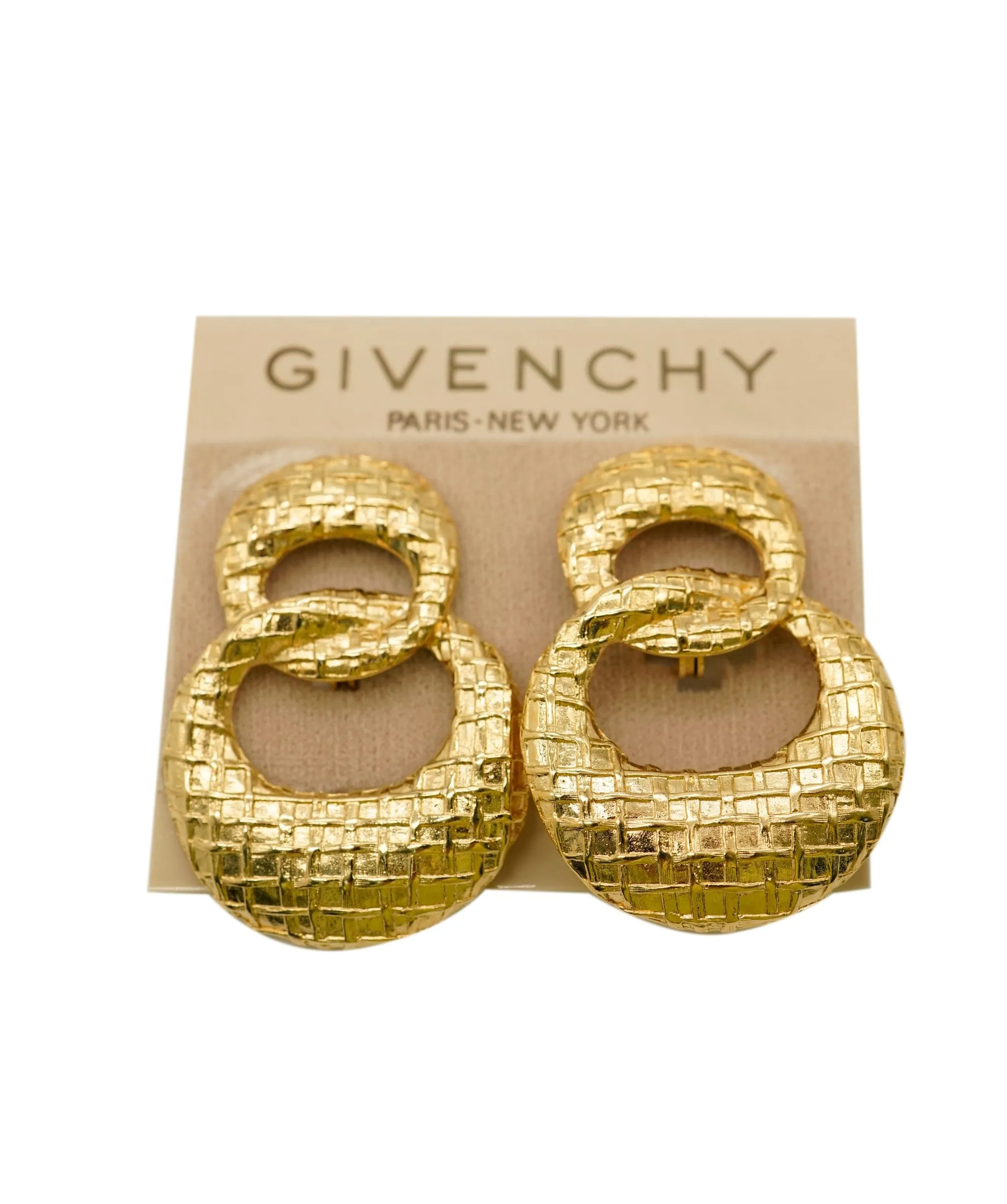 Givenchy gold door knocker quilted clips AEL1137