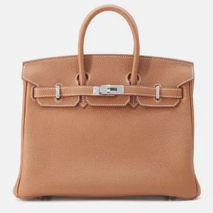 Gold Togo Leather Birkin Size 25