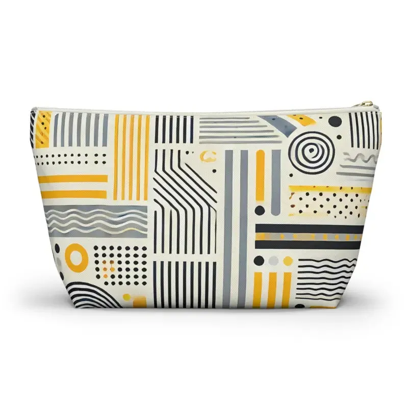 Grey Geometric Pattern Bags Statement Pieces