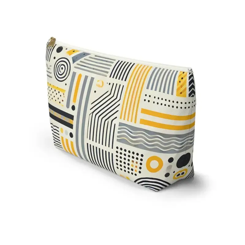 Grey Geometric Pattern Bags Statement Pieces