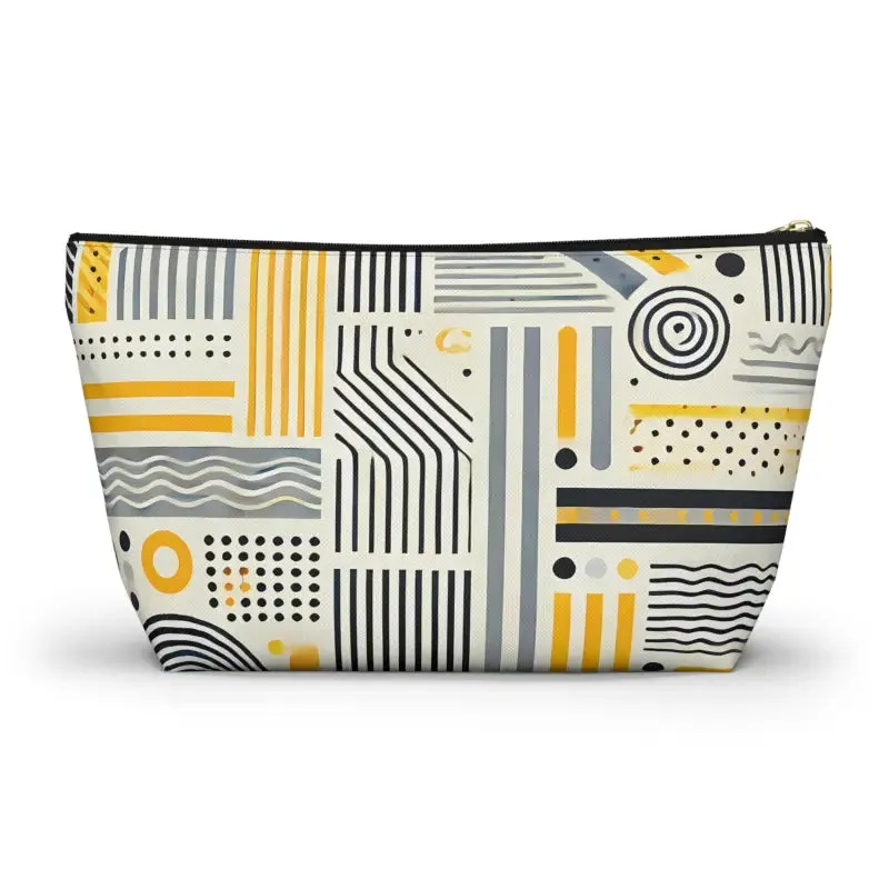 Grey Geometric Pattern Bags Statement Pieces