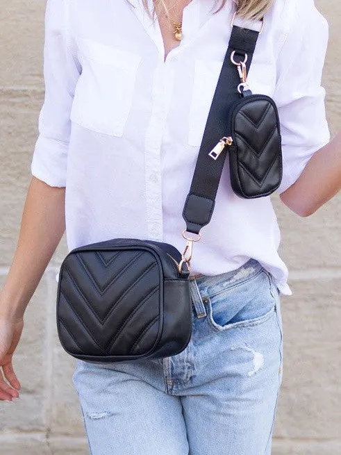 Happy Bag, Happy Soul Quilted Crossbody with Mini Coin Purse