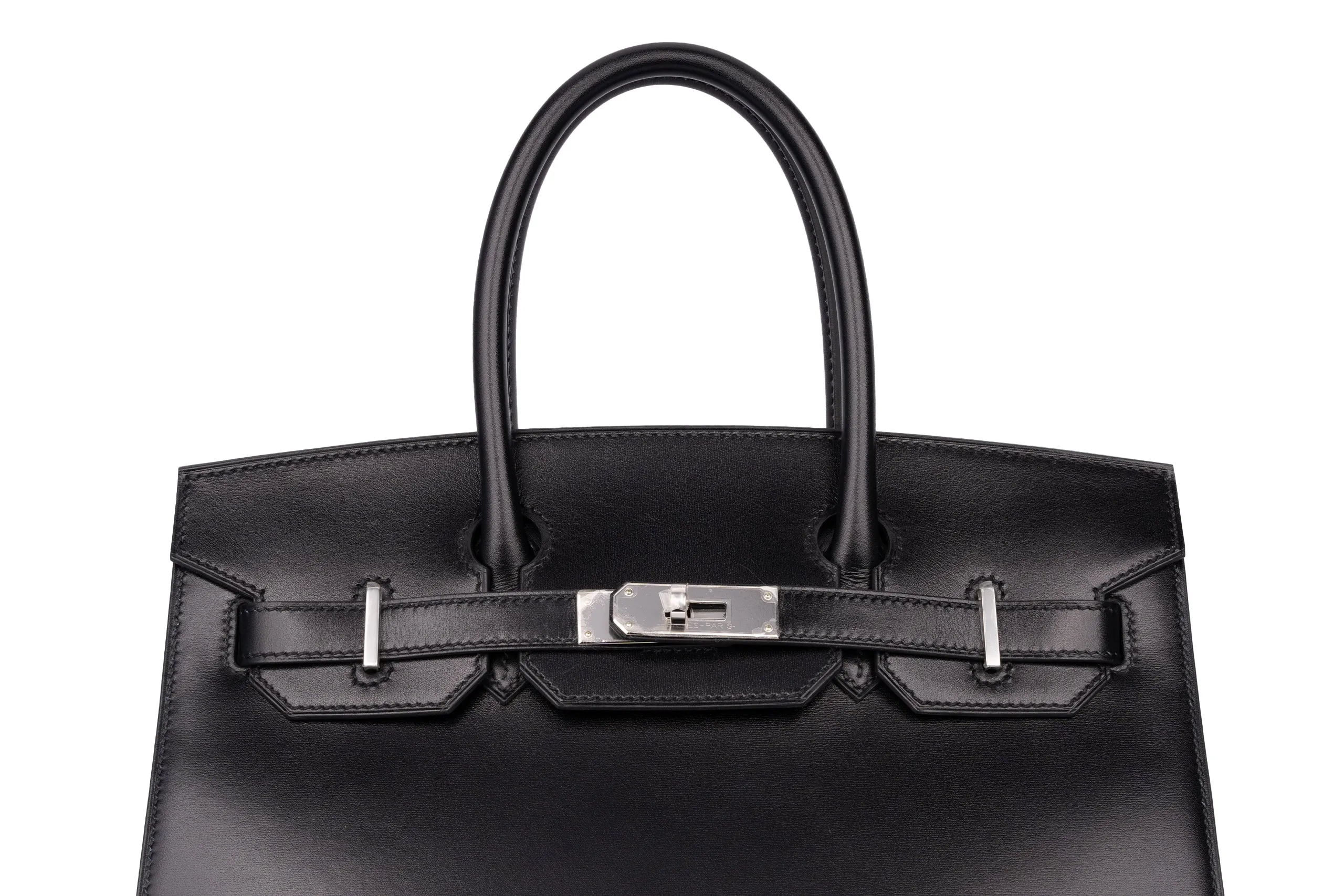 Hermès Birkin 30	Sellier	Veau Box	Noir	PHW