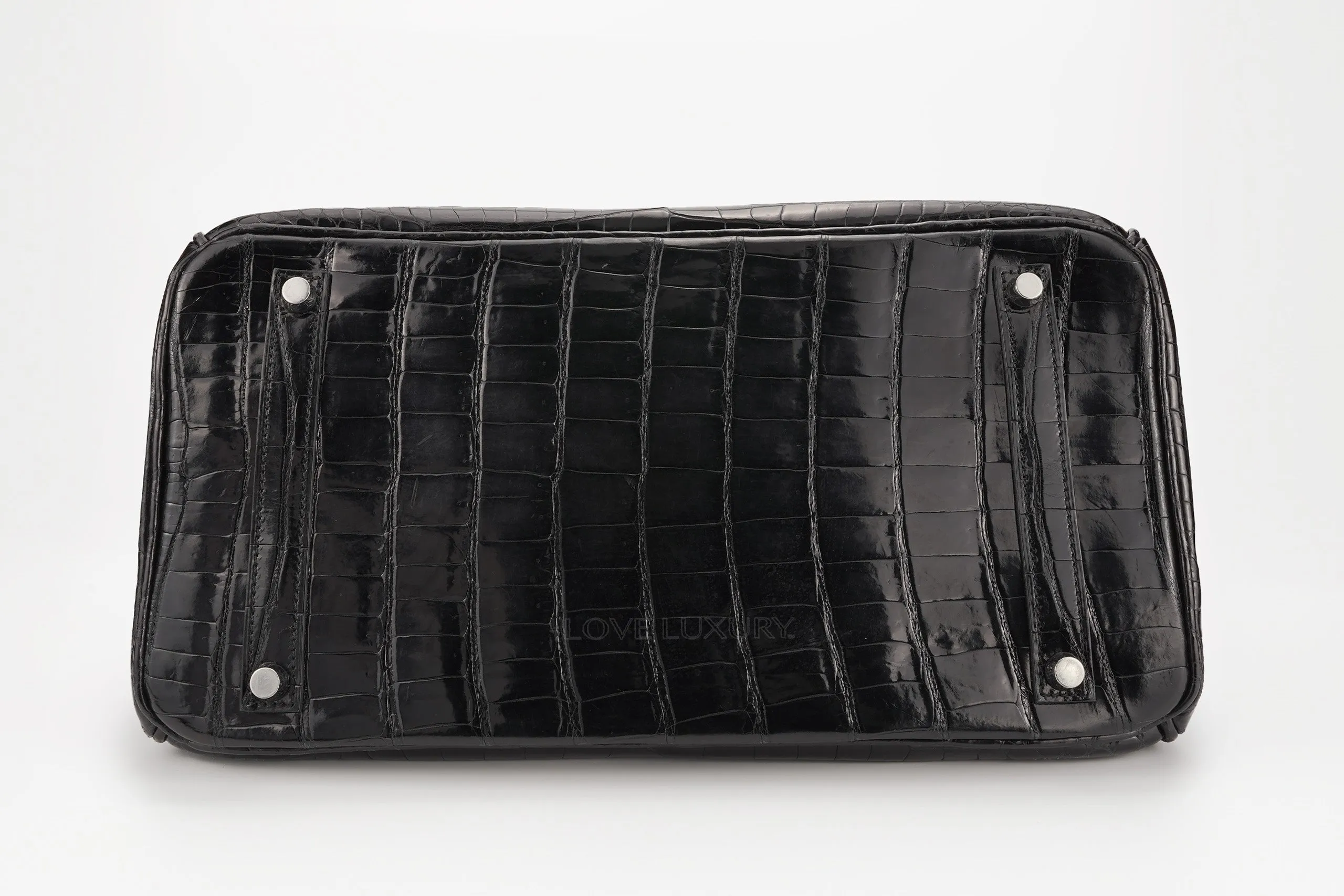 Hermès Birkin 35 Exotic Croc Lisse Black Noir PHW